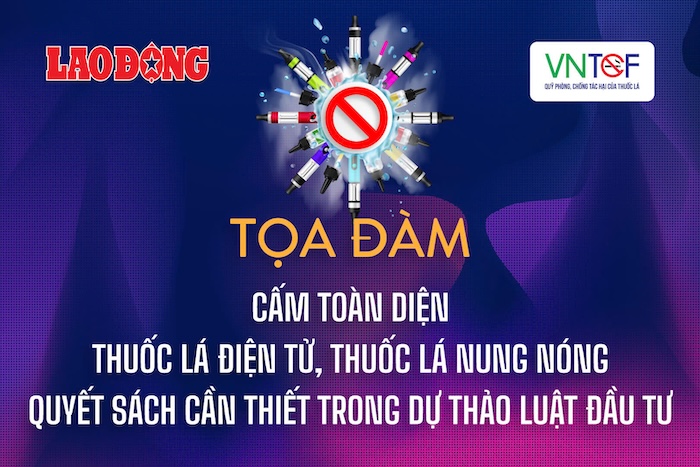 노동 신문은 '브레이드업 담배 궐련형 전자 담배 - 투자법 초안에 필요한 정책'이라는 주제로 좌담회를 개최합니다. 사진: 반탕