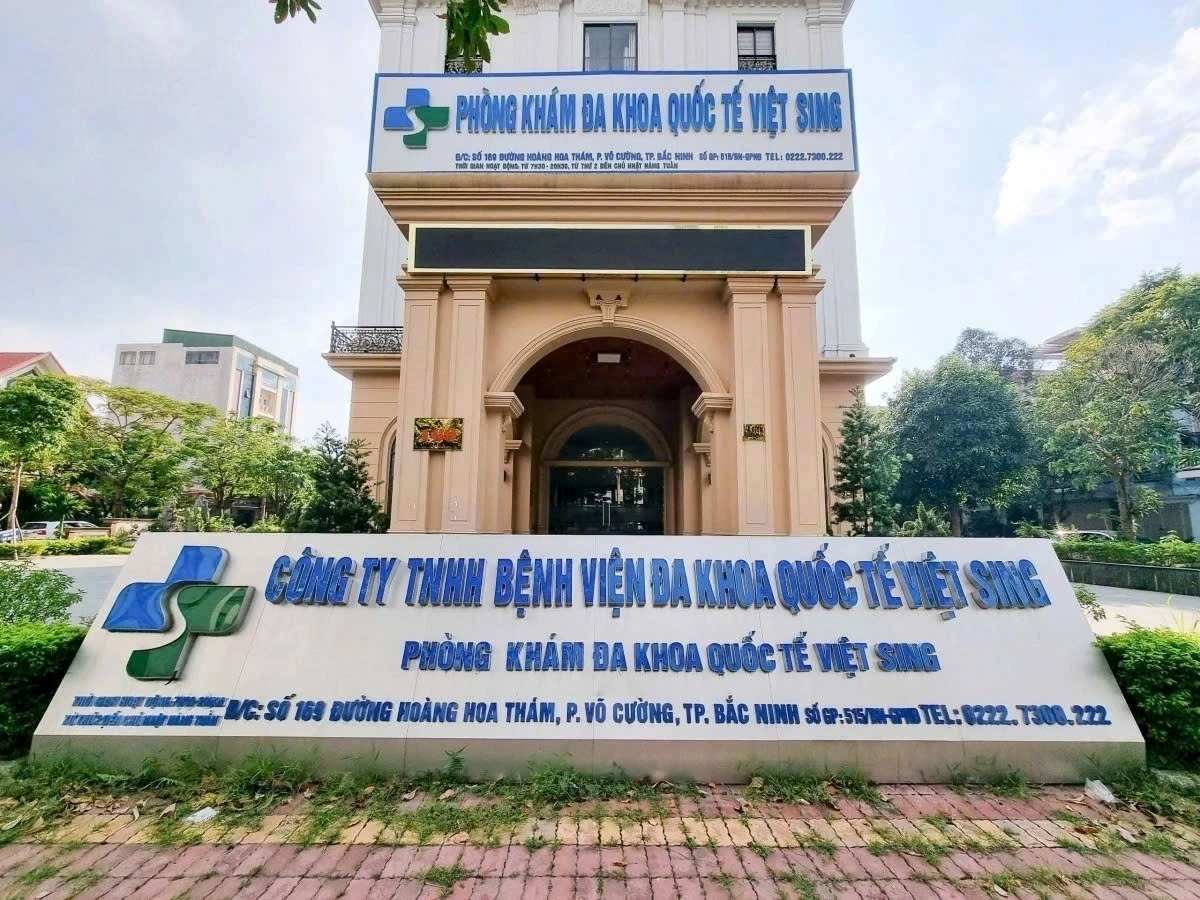 Headquarters of Viet Sing International General Clinic in Vo Cuong ward, Bac Ninh province. Photo: Van Truong