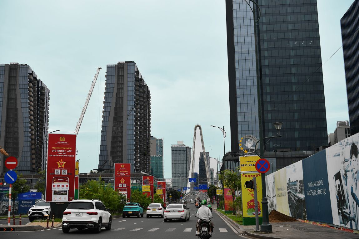 Thanh pho Ho Chi Minh co toc do phat trien nhanh khong kem gi nhieu thanh pho lon tren the gioi. Anh: Viet Van
