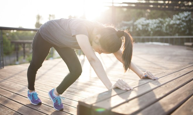 Simple exercises help the body increase resistance. Photo: Thuy Duong