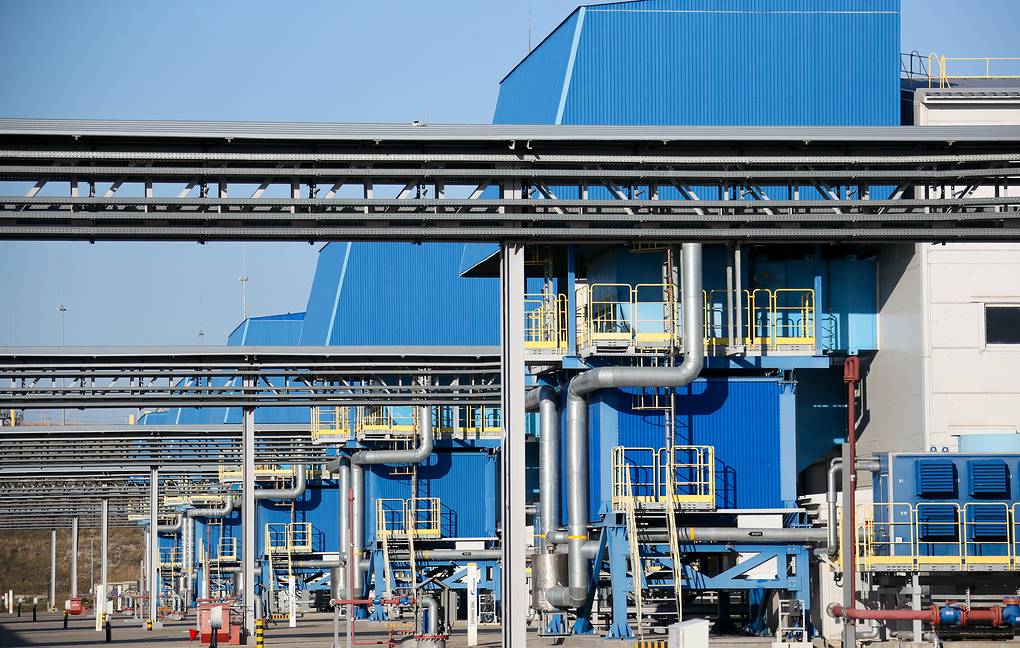 The Russian gas pipeline. Photo: TASS