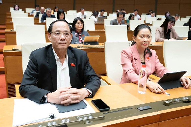 Sesion de la Asamblea Nacional para votar la aprobacion de la Ley de Colaboracion Judicial en Materia Penal. Foto: Quochoi.vn