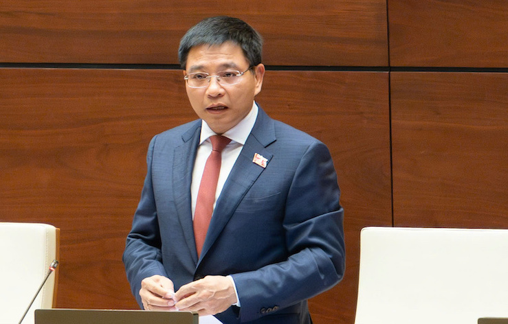 Bo truong Bo Tai Chinh Nguyen Van Thang. Anh: Media Quoc hoi