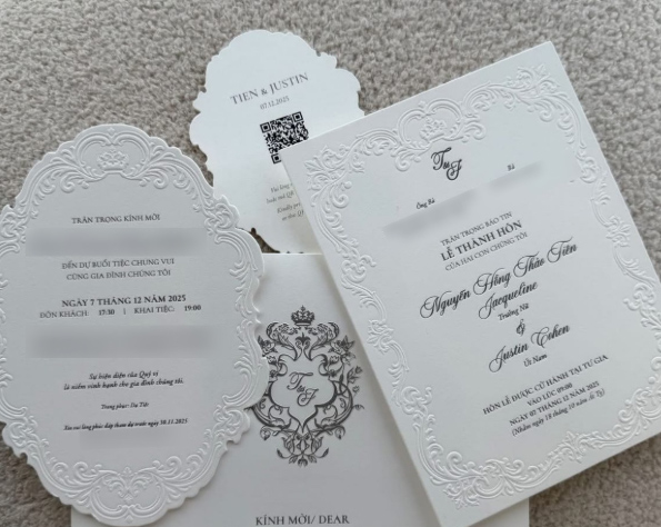 Thiep cuoi cua Tien Nguyen - con gai ti phu Johnnathan Hanh Nguyen. Anh cat tu video