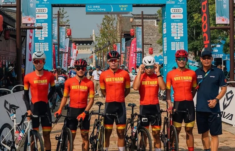 Vietnamese bicycles will plan to get acquainted with the 33rd SEA Games race track soon to achieve the best performance. Photo: Vietnam Sports Bicycle - Motorcycle Federation