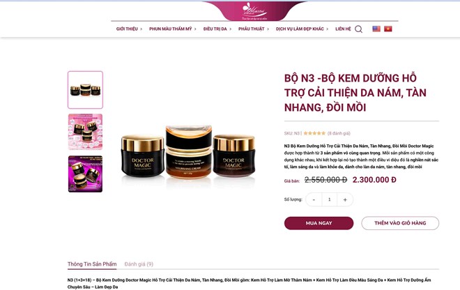 Động thái của thẩm mỹ viện Mailisa sau quyết định thu hồi 162 sản phẩm