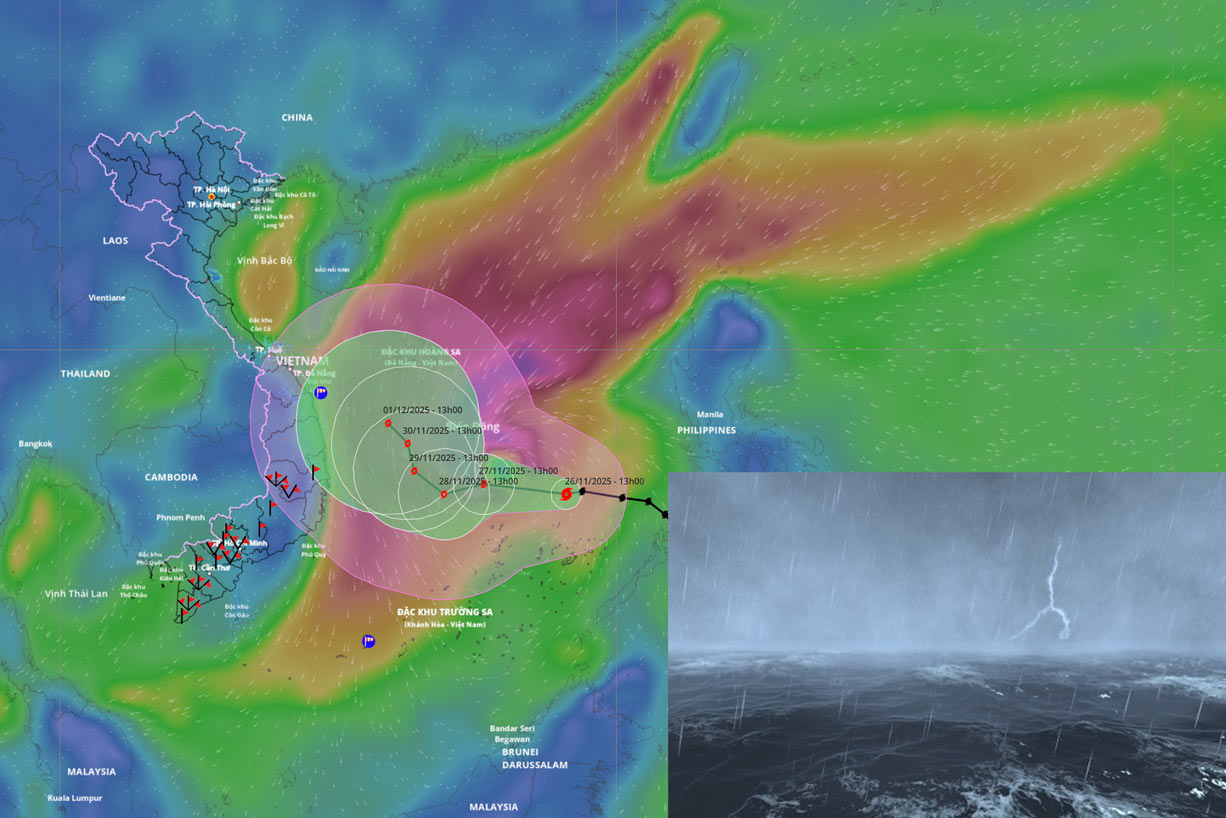 台風15号Kotoの最新予報、危険な気象地域への警告