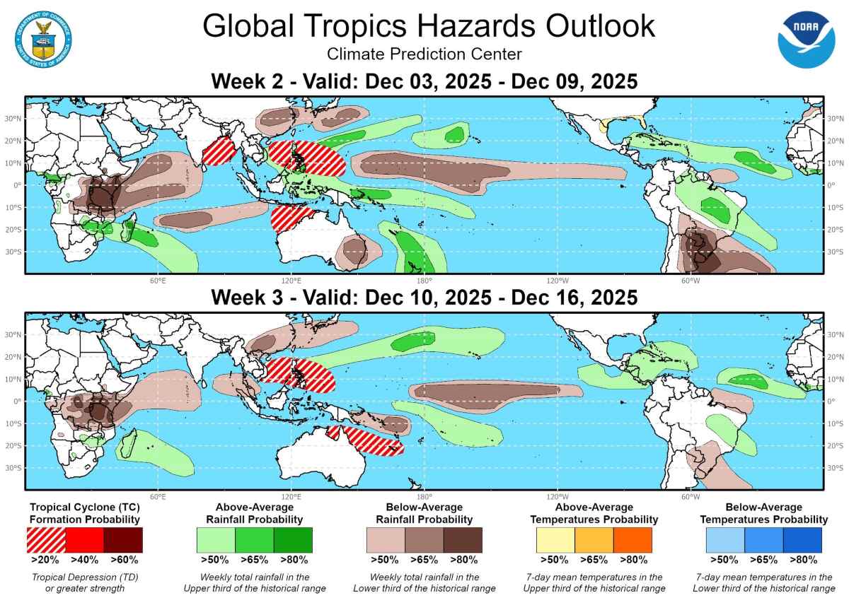 Du bao thoi tiet toan cau tu. Anh: NOAA