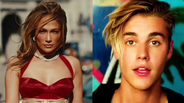 Jennifer Lopez and Justin Bieber