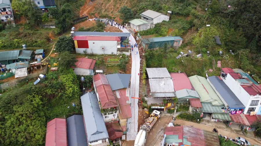 Mot tuyen duong tai to dan pho Phan Si Pang 1. Anh: Viet Vinh