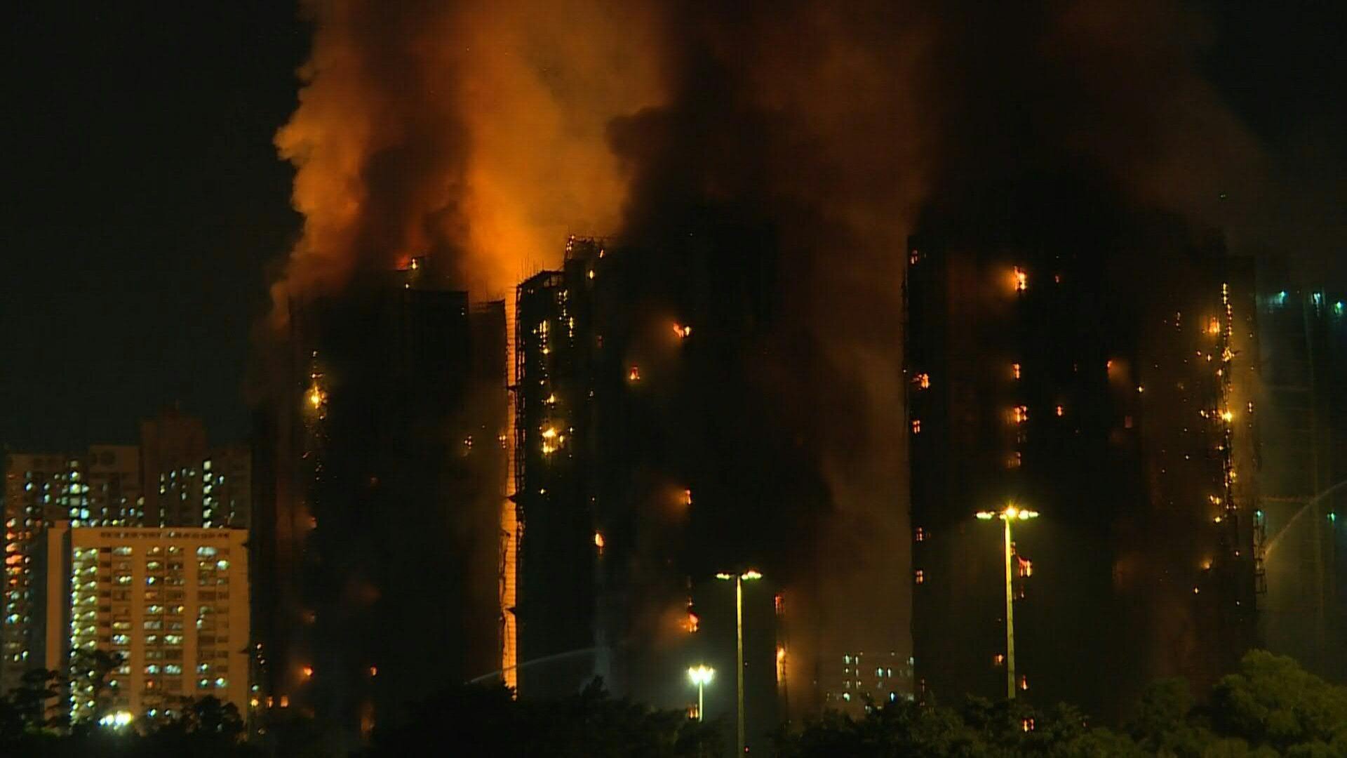 Disastrous fire in Hong Kong (China). Photo: AFP