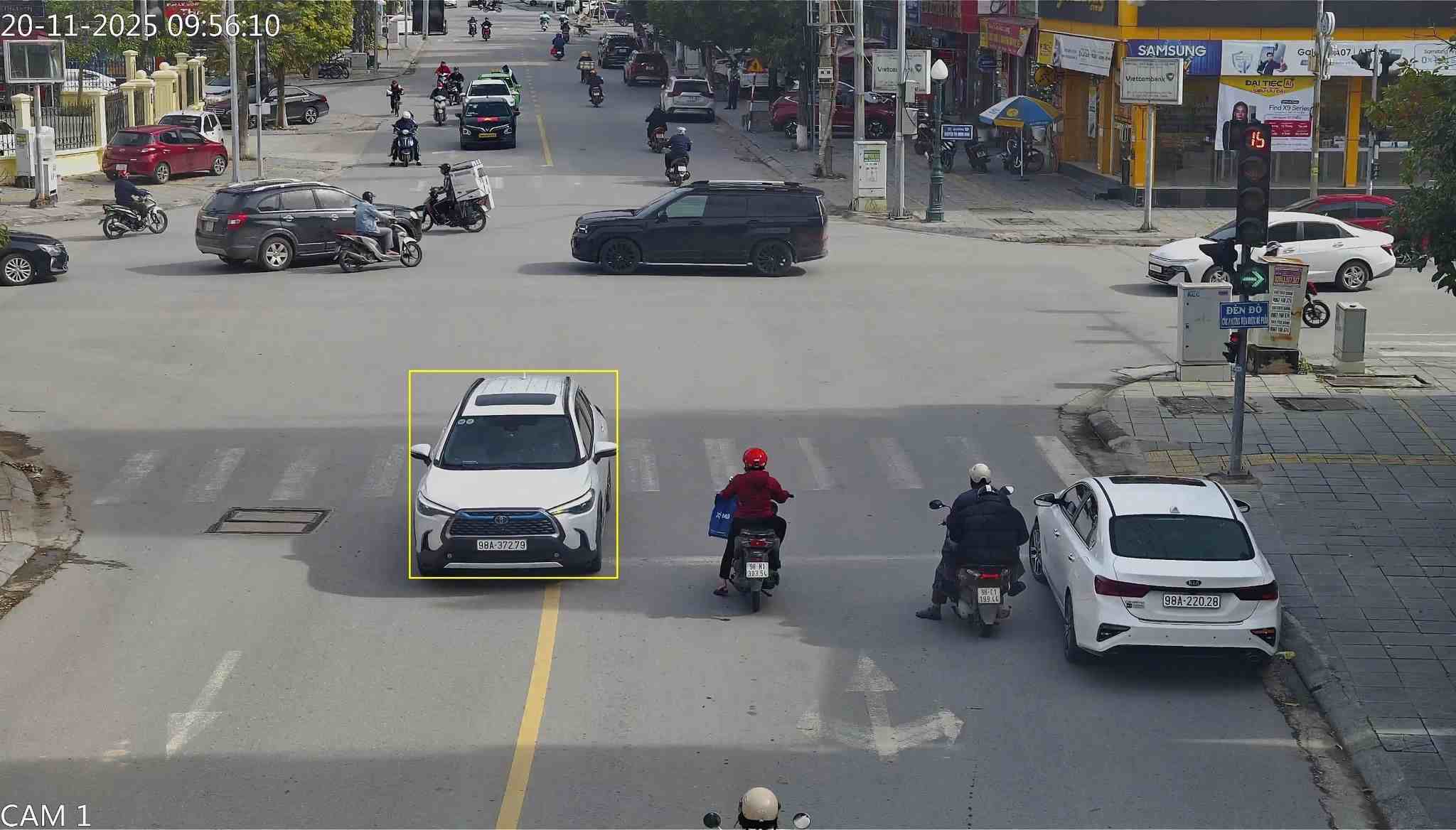 A vehicle was fined in Bac Ninh (closed). Photo: Traffic Police Department, Bac Ninh Provincial Police
