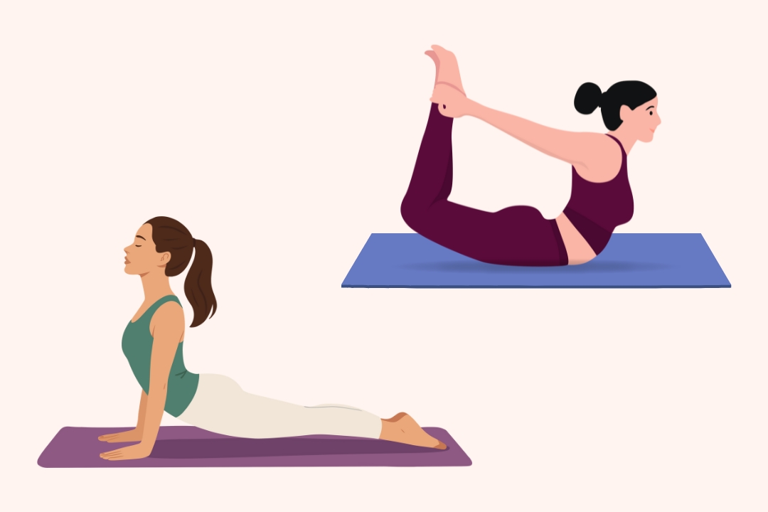 7 tu the yoga co the giup cai thien tieu hoa, giam day hoi va ho tro nhu dong ruot. Anh do hoa: Anh Phong