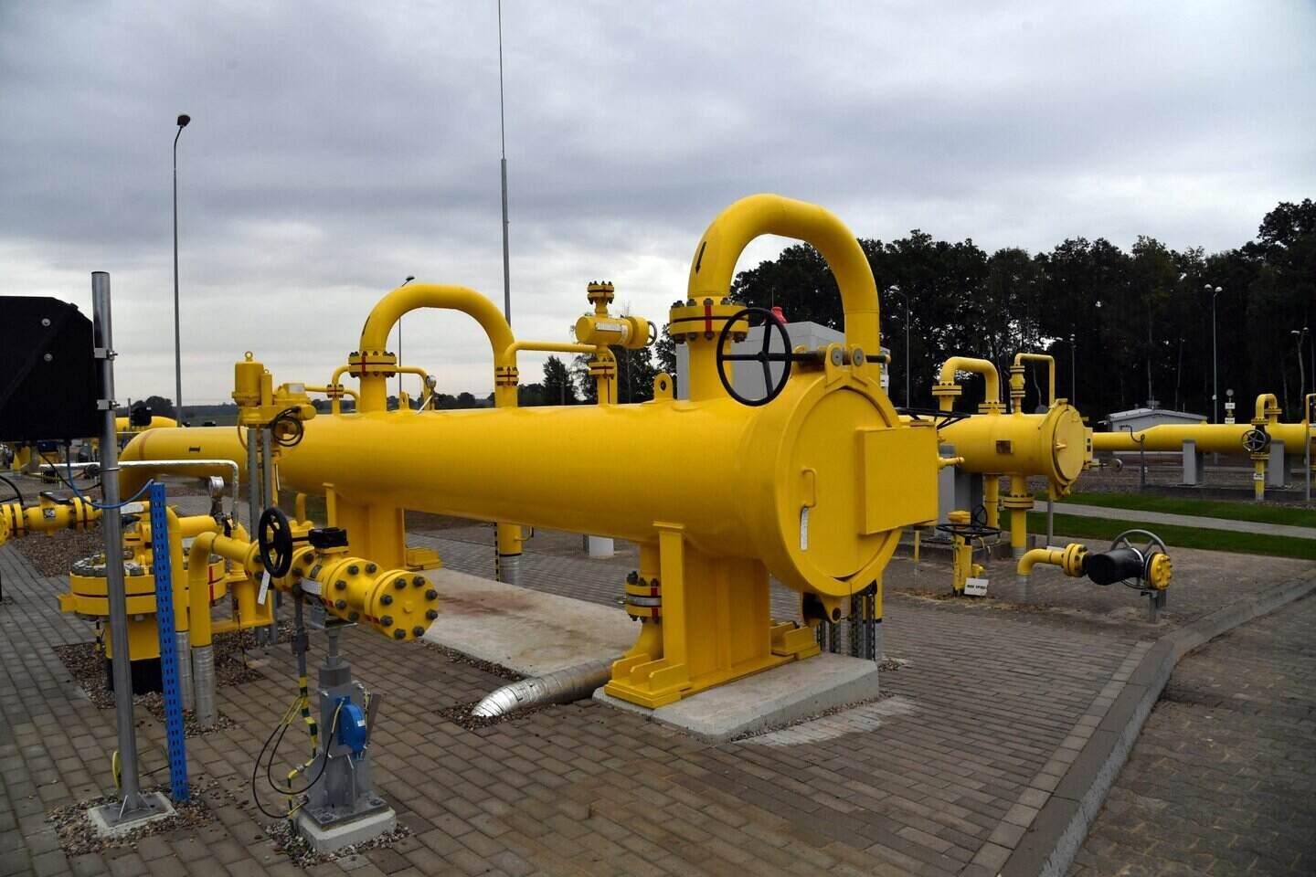 A gas compressment station of the Baltic Pipe gas pipeline in Budno, Poland. Photo: AFP