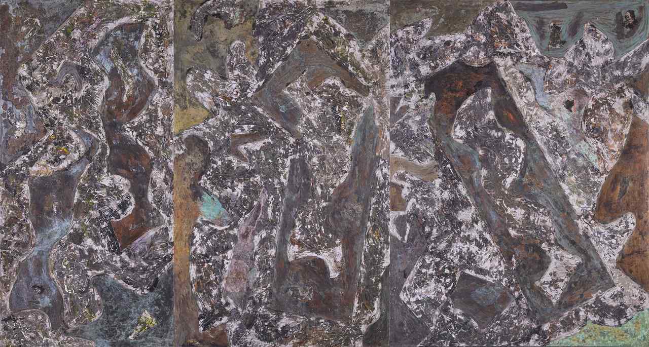 독특한 그림이 있는 전시회. 사진: 조직위원회.