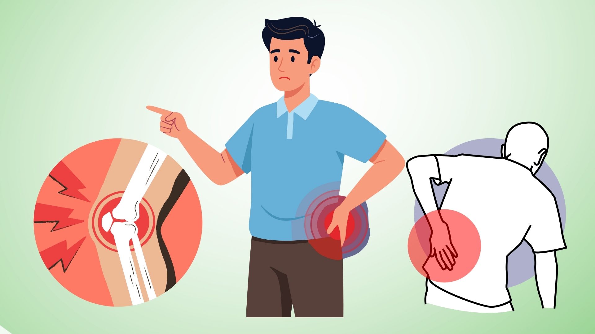 腰、下腿、膝、腰痛を効果的に軽減するのに役立つ簡単なエクササイズ。イラスト:ミン・ヴー