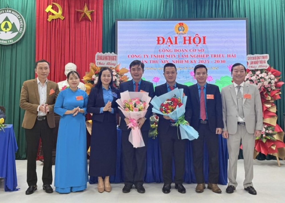 Le syndicat de base de Trieu Hai Forestry Company Limited a tenu son congrès pour la période 2025-2030. Photo : Syndicat de Quang Tri