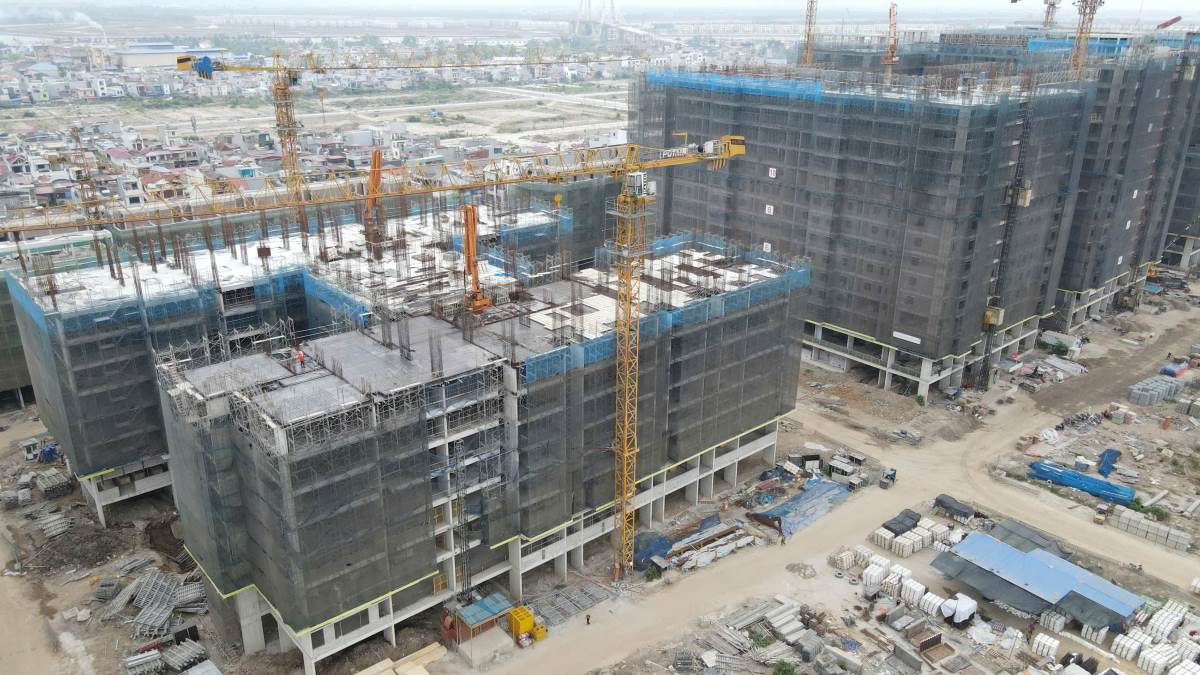 Una esquina del proyecto de vivienda social en la ciudad de Hai Phong. Foto: Dai An