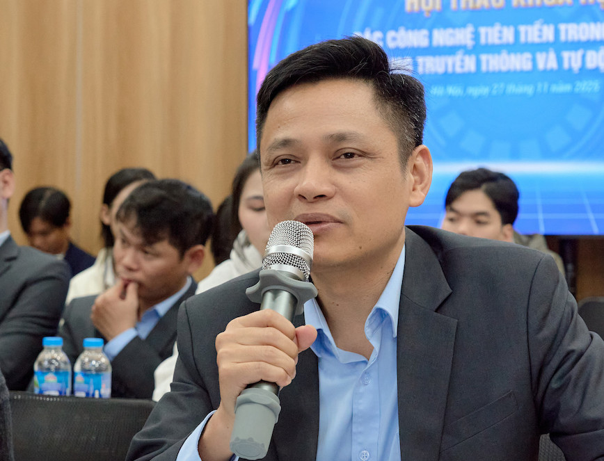 TS Nguyen Hoai Giang - Truong Khoa Dien - Dien tu, Truong Dai hoc Mo Ha Noi. Anh: BTC