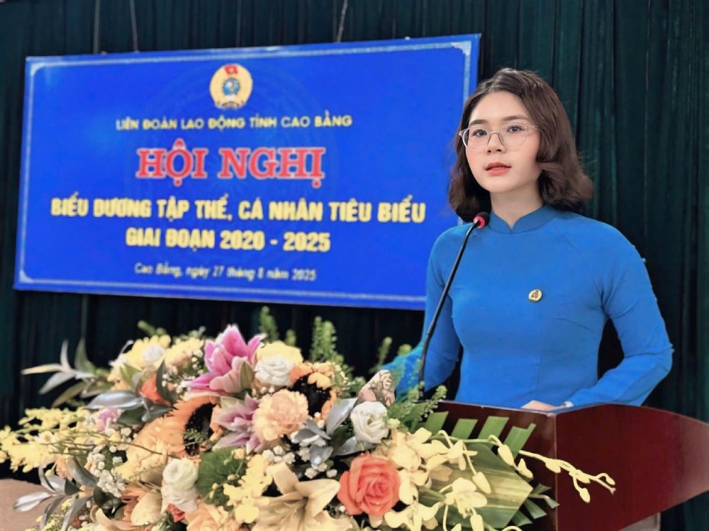 Ba Nguyen Thi Huong Nhung - tan Bi thu Tinh Doan Cao Bang. Anh: Le Hanh