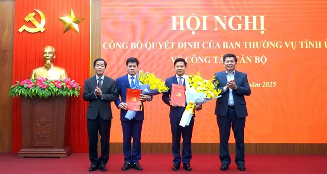 Quảng Trị công bố 2 nhân sự giữ chức vụ chủ chốt