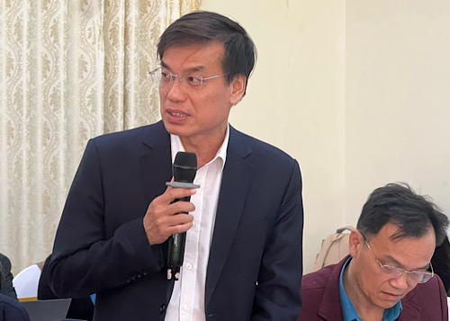 Ong Uong Quang Huy - Pho Chu tich Cong doan Dien luc Viet Nam. Anh: Kieu Vu 