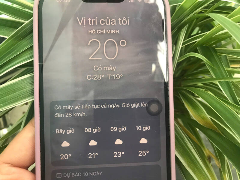 Nhiet do ghi nhan luc 7h30 ngay 28.11 o TPHCM. Anh: Ha May