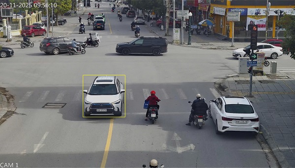The owner was fined for crossing the line in Bac Ninh. Photo: Bac Ninh Police