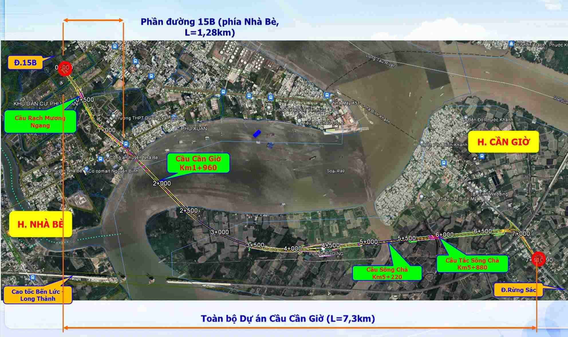 Huong tuyen cau Can Gio. Anh: So Xay dung TPHCM