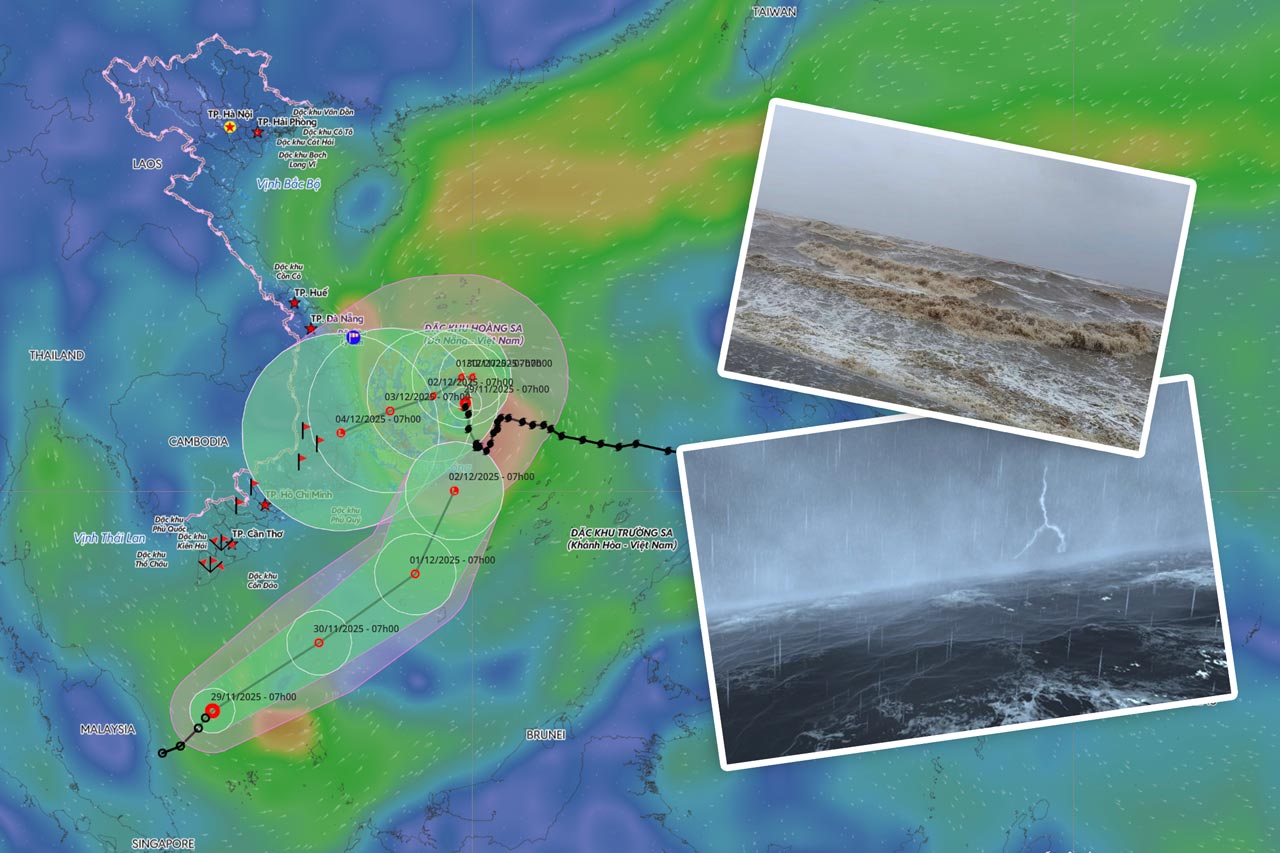 台風15号コトは間もなく絶え間なく方向転換、今後3日間の進路予測