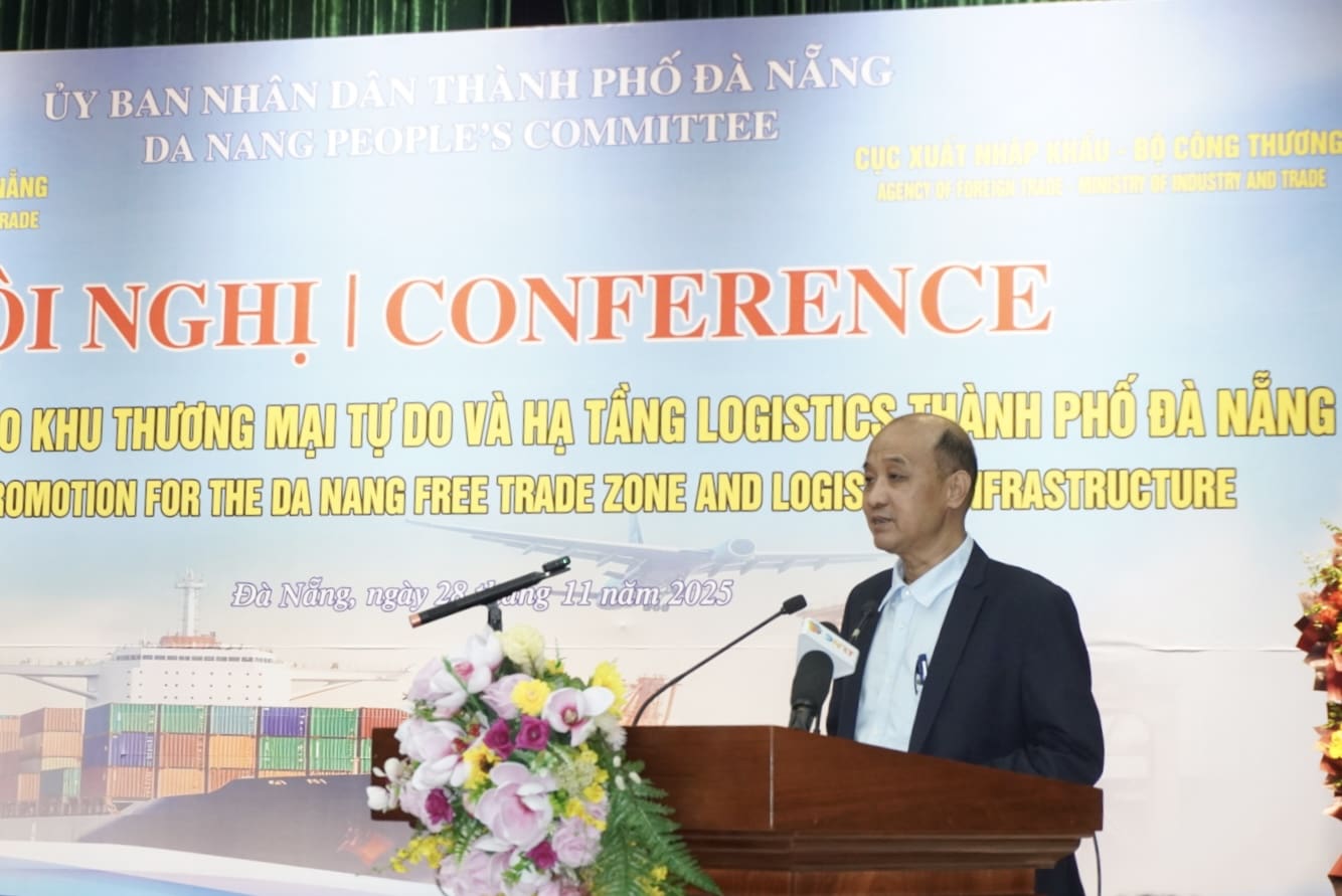 Ông Lê Quang Nam - Phó Chủ tịch UBND TP Đà Nẵng phát biểu tại hội nghị. Ảnh: Trần Thi