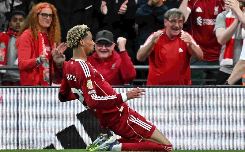 Ekitike la tan binh choi hay nhat cua Liverpool. Anh: AFP