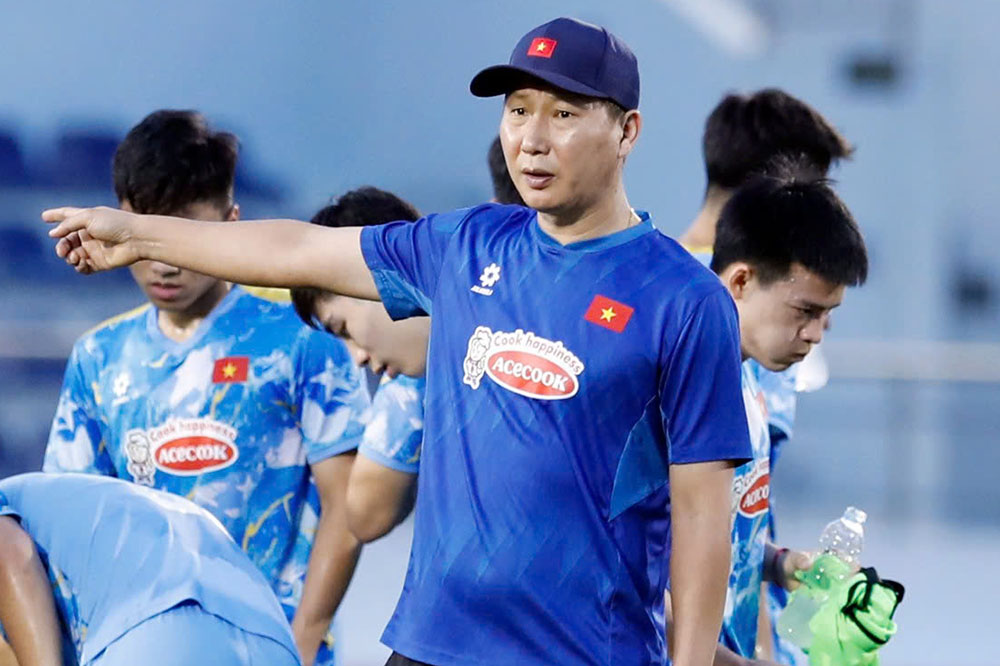 U-22ベトナム代表のキム・サンシク監督。写真:Huu Pham