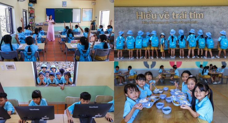Dak Nong Heart School does not set big goals, only kindness, perseverance and a true spirit of education. Photo: School.