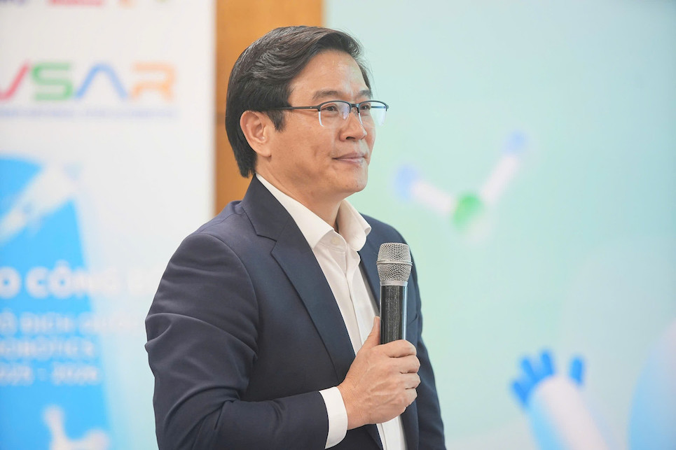 Ong Thai Van Tai, Vu truong Vu Giao duc pho thong (Bo GDDT) cho rang, nhung san choi nhu STEM, Robotics moi tao moi truong phat trien toan dien cho hoc sinh. Anh: BTC 