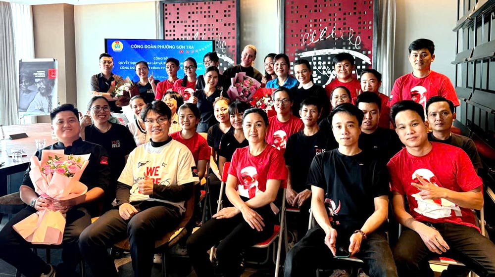 Otro Sindicato de Base fue establecido por el Sindicato del barrio de Son Tra en Da Nang con 76 miembros del sindicato. Foto: Sindicato del barrio de Son Tra.