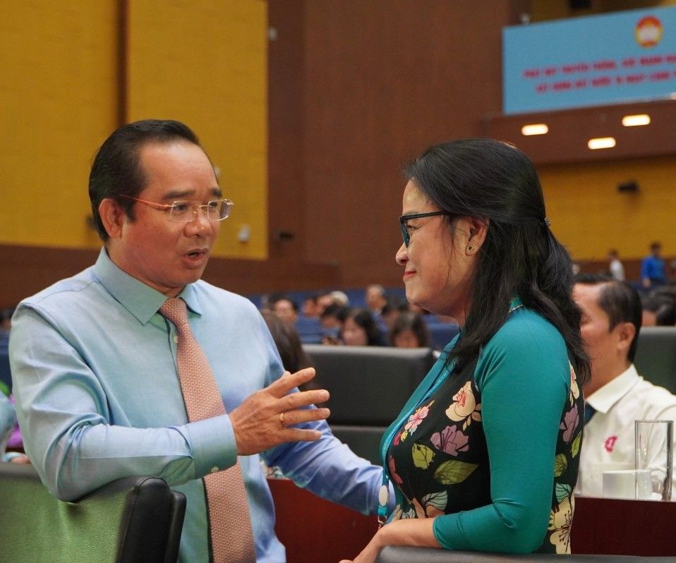 Ong Nguyen Van Duoc - Chu tich UBND TPHCM ve du dai hoi. Anh: Dinh Trong