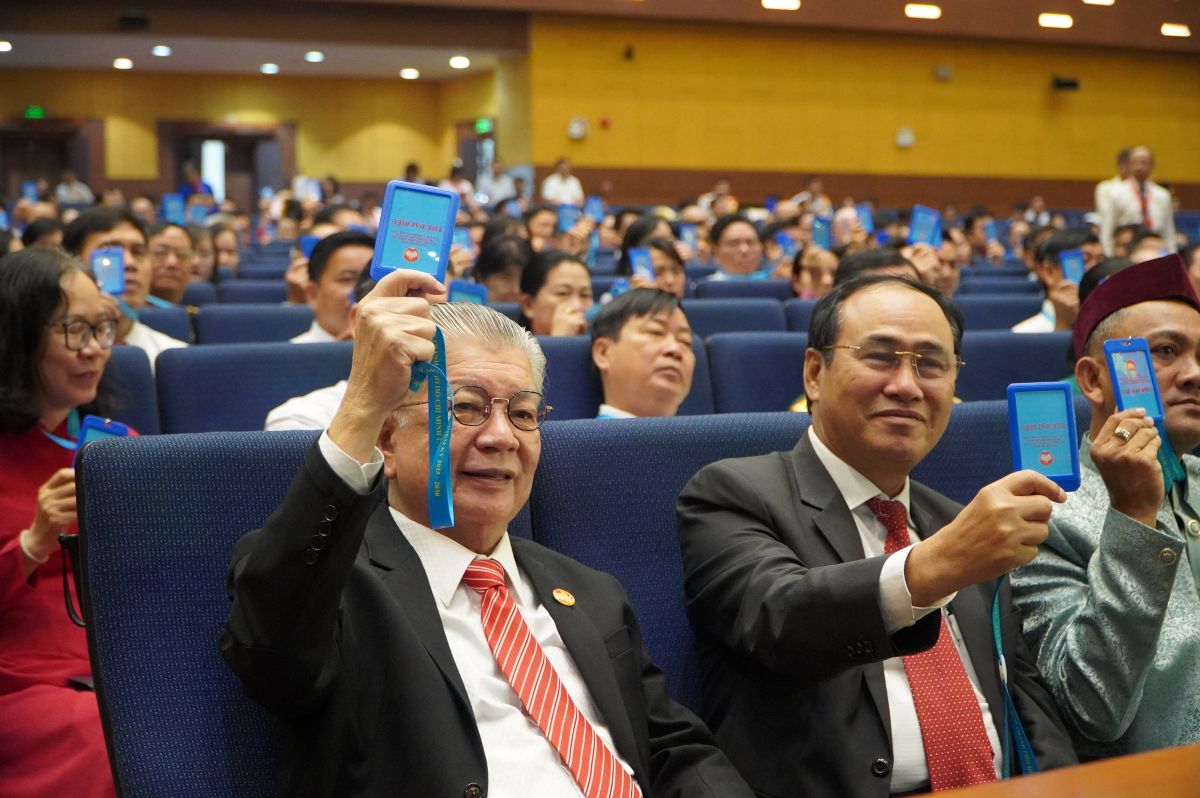 Opening of the Vietnam Fatherland Front Congress in Ho Chi Minh City. Photo: Minh Tam