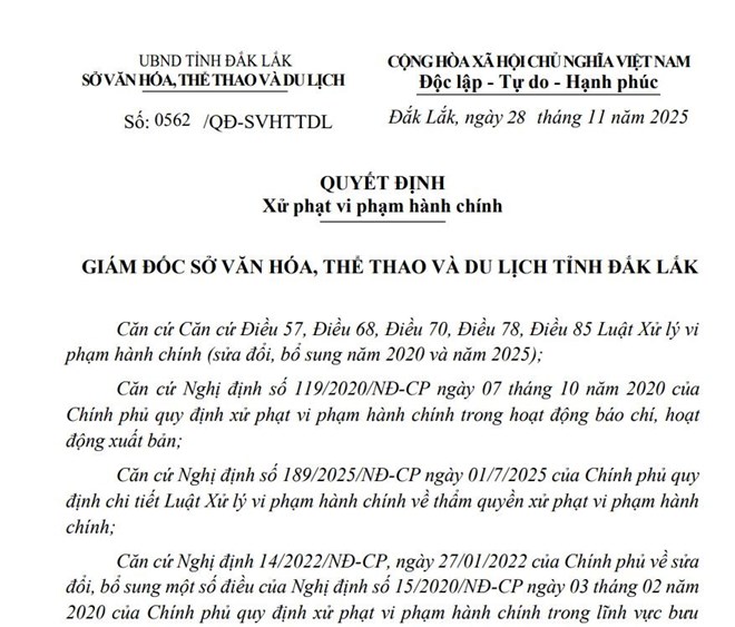 Xử phạt 2 đối tượng mạo danh phóng viên đến UBND xã ở Đắk Lắk tác nghiệp