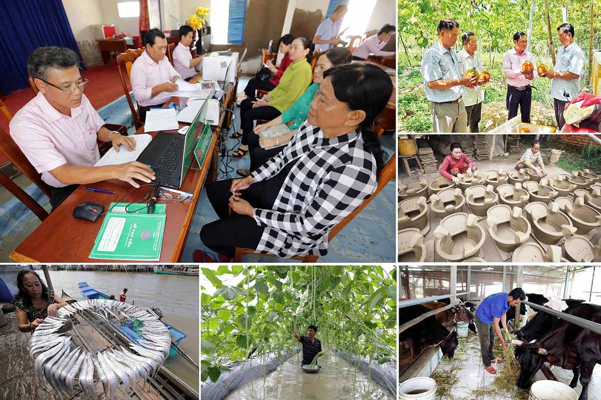 Tin dung chinh sach xa hoi cua Chinh phu do NHCSXH thuc hien giup nguoi dan san xuat kinh doanh hieu qua. Anh: NHCSXH