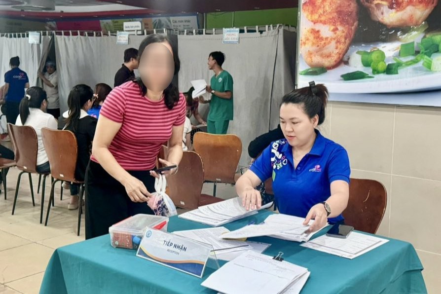 Health check-up program for female workers working at the enterprise. Photo: Trade Union