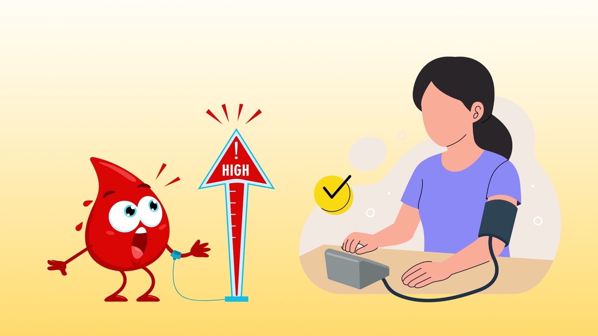 Reduce high blood pressure by getting into the habit of going to bed on time every night.