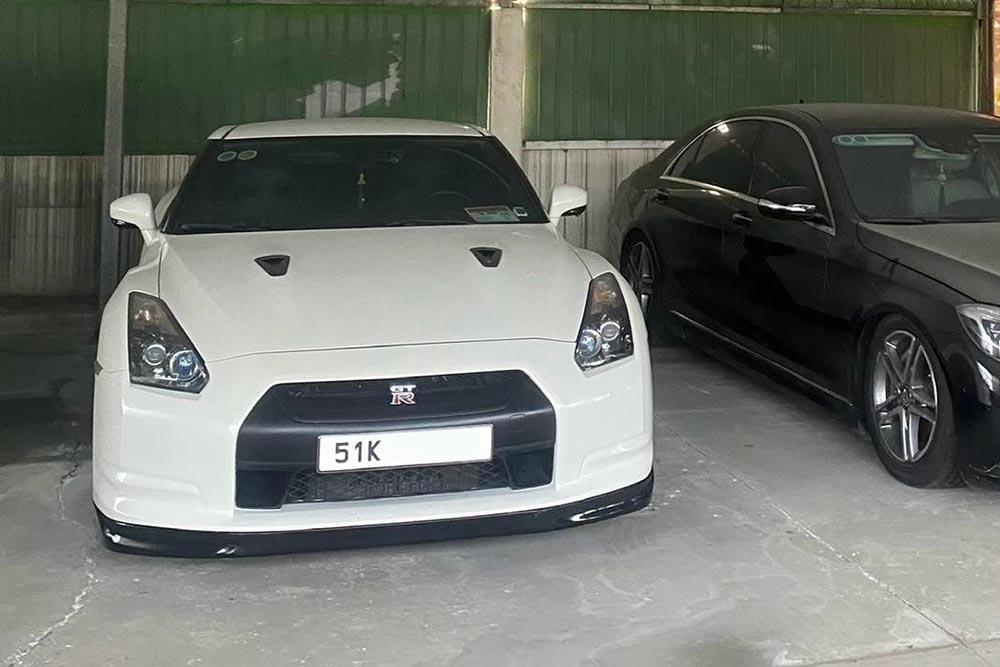 The rare white Nissan GT-R R35 has just been confirmed to appear in Vietnam. Photo: Pham Khanh Long