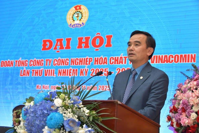 Ong Le Thanh Xuan phat bieu tai Dai hoi. Anh: Kim Anh