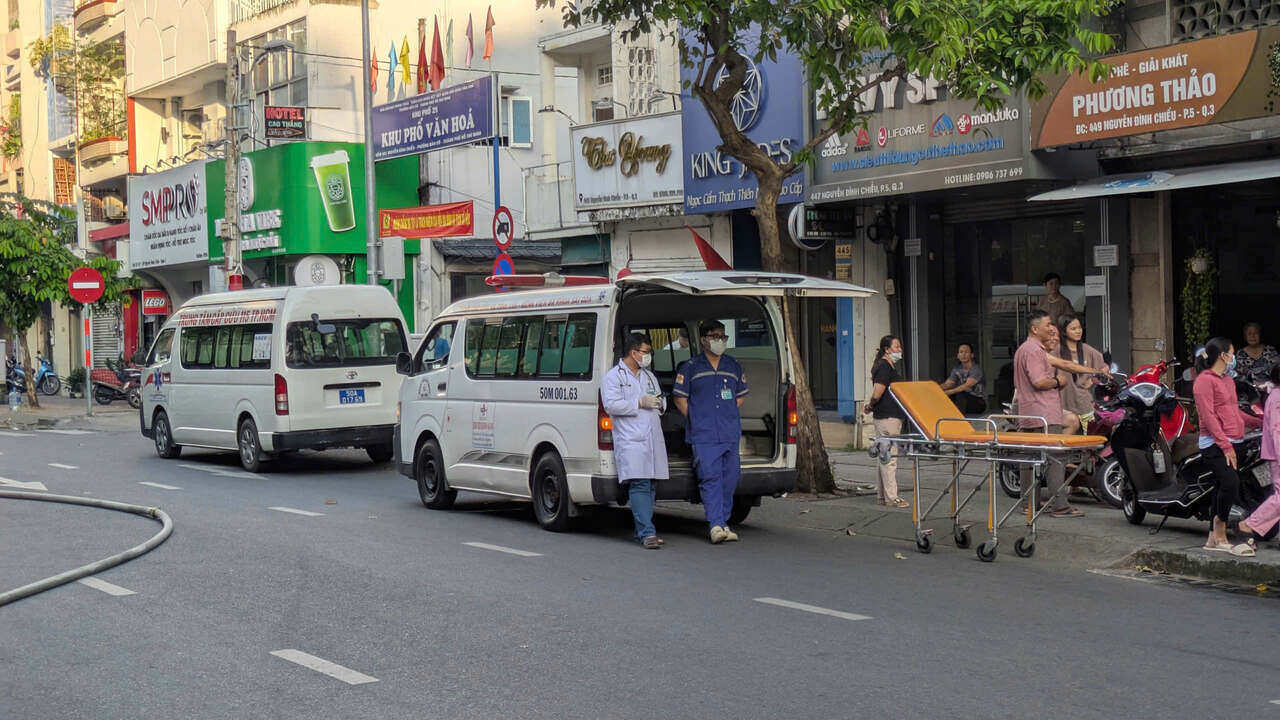 Vu chay may man khong gay thuong vong ve nguoi. Anh: Anh Tu