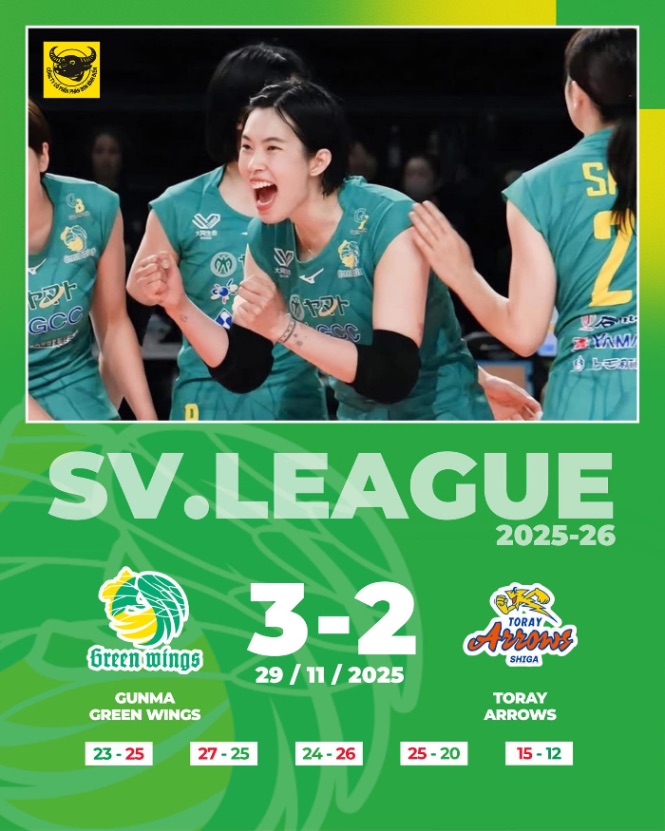 Thanh Thuy ghi 20 diem o tran thang cua Gunma. Anh: VTV BDLA