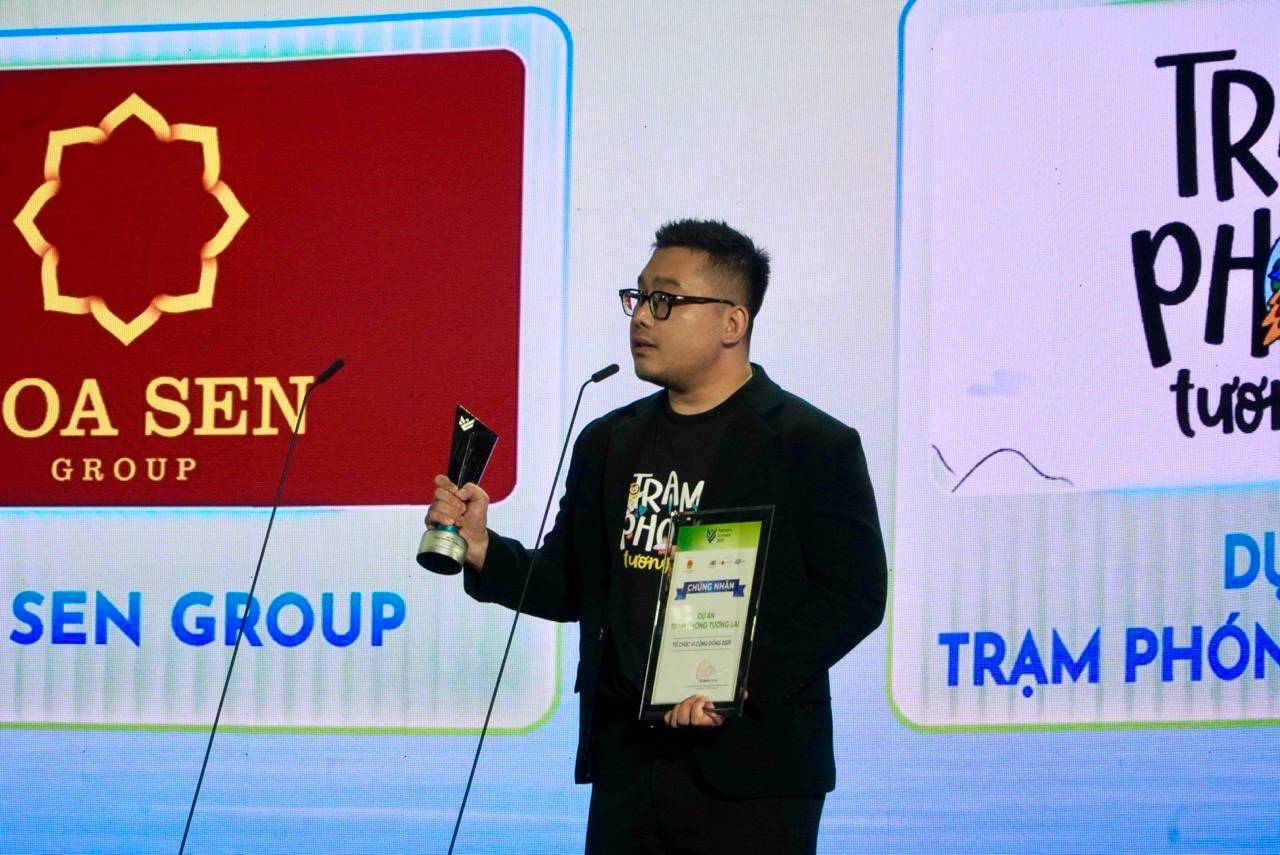 Dai dien du an “Tram phong tuong lai“. Anh: Mai Anh.