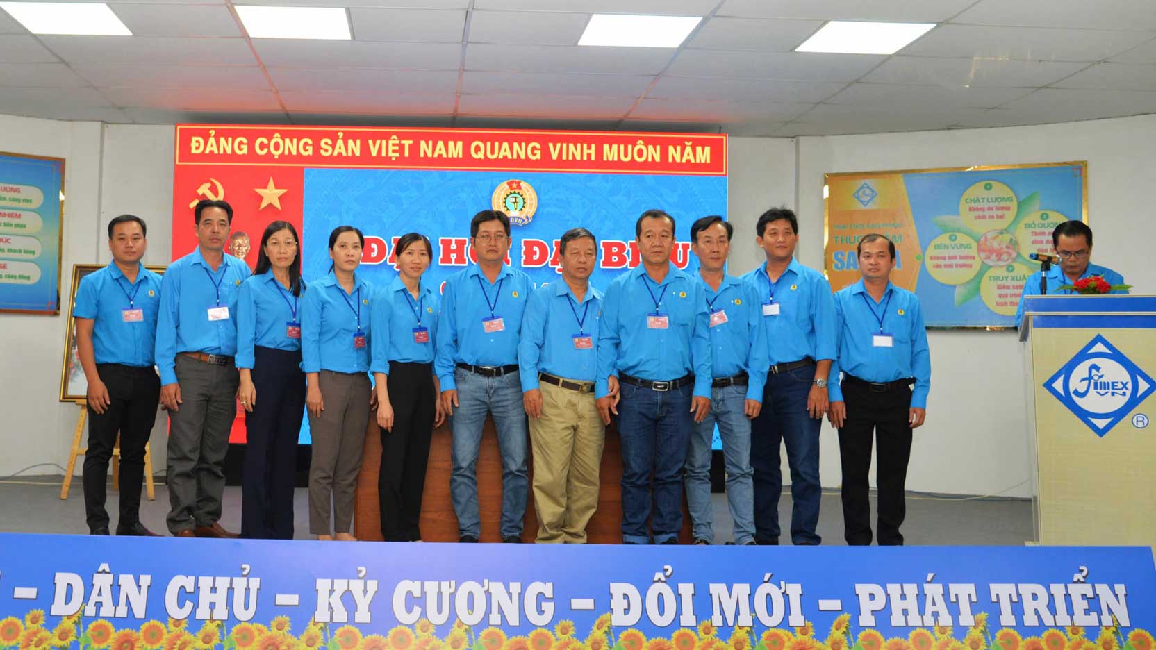 Ban Chap hanh Cong doan co so khoa moi ra mat va hua hen. Anh: LDLD TP Can Tho