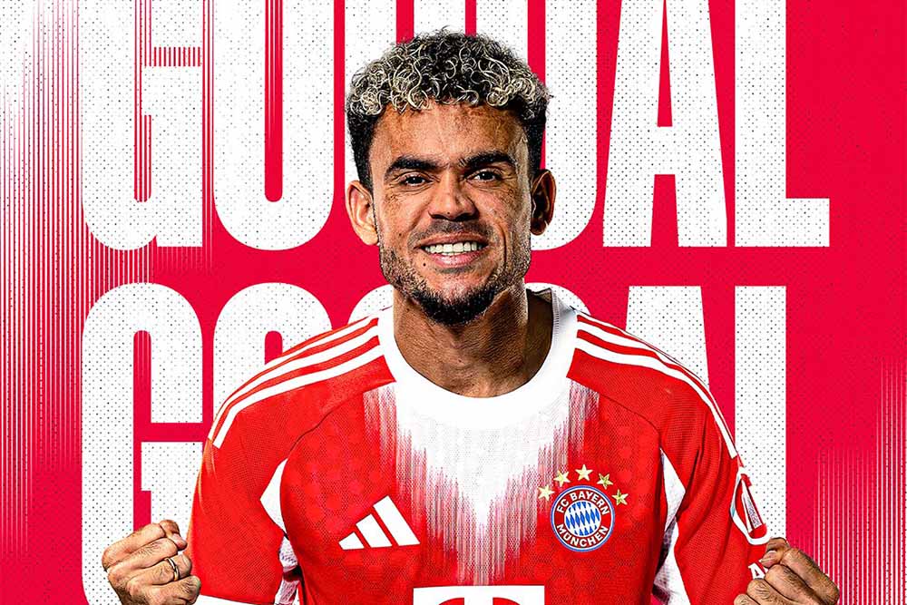 Luis Diaz brilla intensamente en la victoria del Bayern Munich. Foto: Bayern Munich