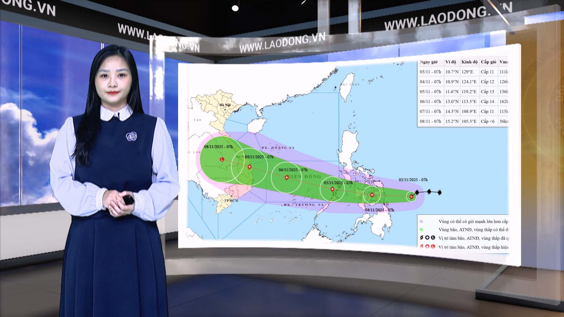 Les previsions meteorologiques pour ce soir et demain 4 novembre